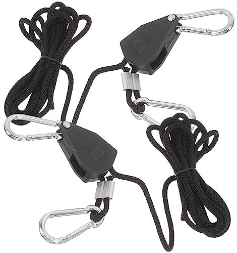 BESTonZON 2Pièces Corde de Levage Réglable pour Plantes Métallique de Suspension pour Lumières de Culture Accessoires de Jardinage