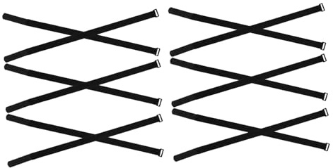 PartyKindom 12pièces Lot de Sangles De Fixation pour Parasol Réglables Et Anti-Vent Réutilisables pour Extérieur