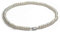 Schmuckwilli Perlenkette für Damen & Mädchen - 45cm Länge mit 7-8mm großen weißen runden Süsswasserperlen Perlen Kette - Elegante Kette für jeden Anlass - die Perlen Halskette Choker für Frauen