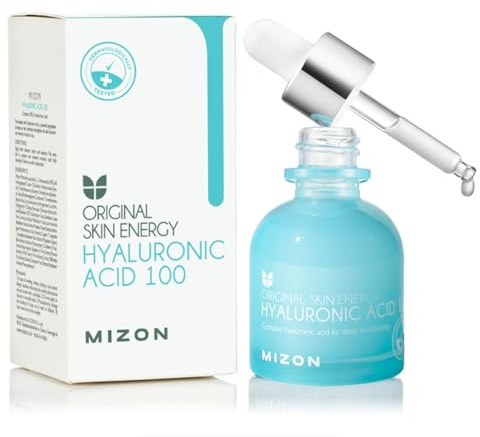 [Mizon] Hyaluronsyraserum (30 ml) anti-aging och anti-rynk-serum, hudföryngring och regenerering, koreansk hudvård (Hyaluronic Acid 100)