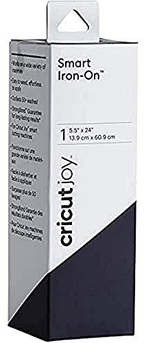 Cricut Joy Smart HTV Heat Transfer Vinyl | Navy Blue | 0.6 m | HTV Heat Transfer Roll | Iron-On Vinyl for Fabric & T-Shirts | Compatible with All Cutting Machines | Joy Smart HTV Iron-On