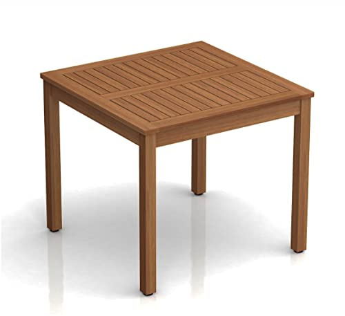 MICHELE SOGARI Tavolo da Giardino per Esterno Quadrato in Legno Acacia 85x85 cm
