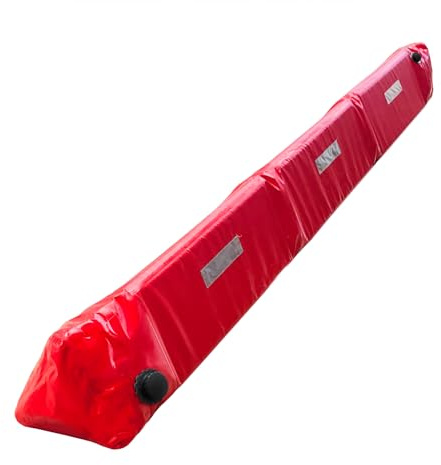 LTCANOPY Flood Prevention Tube Water Filled Flood Control Barrier Inflatable Water Barrier,Alternative Sandbag for Rain Protection. (red 118x11.8)