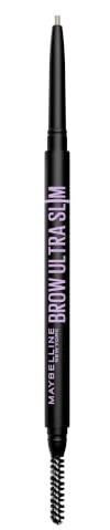 Maybelline Express Brow Ultra Slim Eyebrow Makeup, Brow Pencil with Precision Tip and Spoolie for Defined Eyebrows, Taupe (Packaging May Vary)