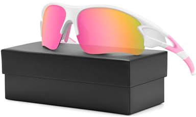DIUWEU Polarized Cycling Glasses,Safety Goggles UV400 Protection,Running Fishing Driving Hiking Ski Bike Glasses, Sports Sunglasses Revo Tac Outdoor Include 6 Colors for Men Women Youth