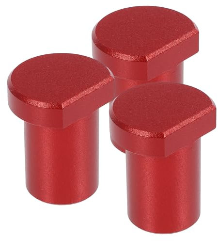 NUOBESTY 3pcs 20mm Aluminum Alloy Bench Dogs Workbench Short Stops Woodworking Clamps for Positioning and Planing Woodworking Accessories