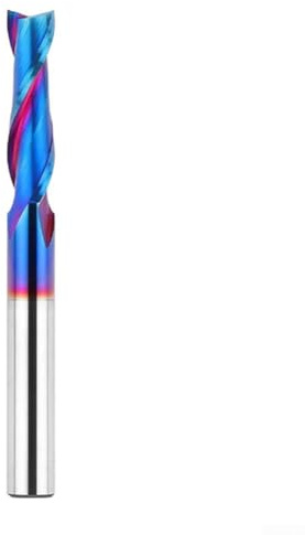 Fresa a 2 scanalature in carburo massiccio con scanalature a spirale per finiture lisce nella lavorazione del legno (up-cut)