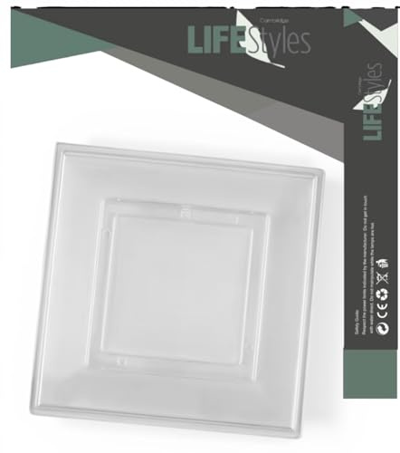 Cambridge Lifestyles ® 1 X Crystal Clear Transparent Finger Plate for 1 Gang Socket Surround Single Light Switch Protection Cover Pack of 1 Prevents Marks Easy Clean Durable Paintable Single Clear