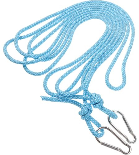 Operitacx Outdoor Clothesline Rope 6mm Thick Blue Anti-Slip Windproof Hanging Cord 10m for Camping Travel Rv Laundry Drying