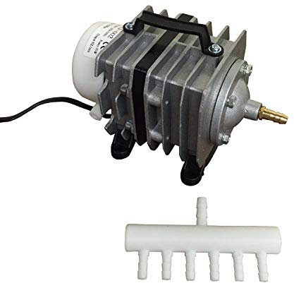 Finest-Filters Pond Air Pump Koi Fish Pond Hydroponic Piston Compressor Fish Tank Aquarium 20-90l/m (40 Litres/Min)