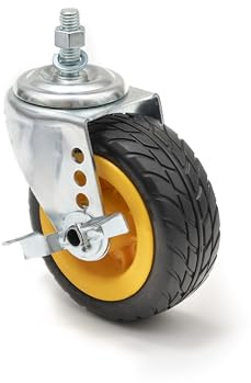 Rock N Roller RCSTR5X125 G-force Rolle 5″ mit Bremse (Ersatzrolle für R8, R10, 2er Pack), Gelb