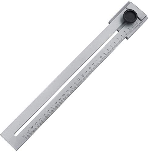 Edelstahl-Lineal, 0–300 mm, Edelstahl-Lineal, Metall-Lineal, Anreißlehre, Markierungslehre, Schnittschaber, Lineal für Holzbearbeitung