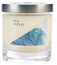 Wax Lyrical Jar Candle - Sea Breeze, Up to 50 Hour Burn Time | Marine, Lily and Musk Scents, For Living Rooms and Home Offices