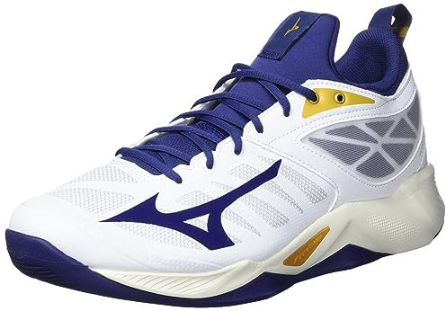 Mizuno Unisex Wellenmaße: Volleyball, White Blueribbon MP Gold, 44 EU