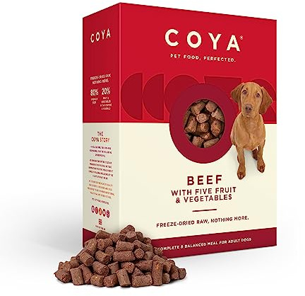 COYA Freeze-Dried Dog Food, Beef, 750g, Grain Free & Hypoallergenic