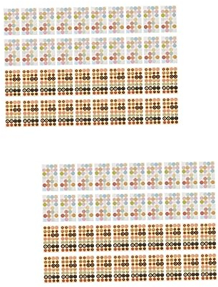 Ciieeo 80 Blatt Loch Pflaster Verstärkungsaufkleber Donut-verstärkungsetiketten Bindelochverstärkung Lochverstärkungsetiketten Aus Papier Selbst Loseblatt-lochverstärker Neonlichter Ring