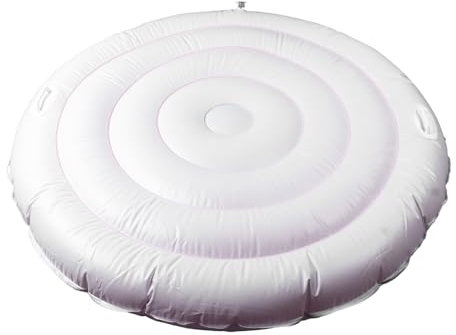 4.5 Ft Inflatable Hot Tub Cover, Energy Saving Insulated Hot Tub Lid for Outdoor Inflatable Round Hot Tub, Foldable Protective Rain Overflow Cover, Hot Tub Spa Accessories