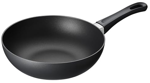 SCANPAN Classic Wokpfanne Induction 24 cm | Multifunktionale Wok-Pfanne | Stratanium+ Antihaftbeschichtung | Ofenfest