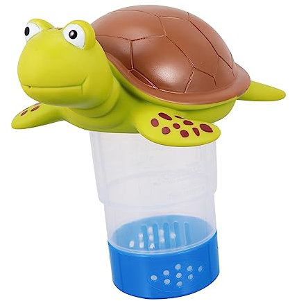CIYODO Pool Chlorine Tablet Dispenser Floating Holder for Swimming Pool Chemical Tablets Support Material Easy to Use Decorative Turtle Design