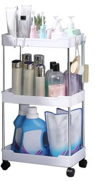 Rollbarer Aufbewahrungswagen – Windelaufbewahrungsrollenregale | Mehrzweck-Aufbewahrungsregal, Wagen, Mineralwasser-Rollwagen, 3/4-lagiges Aufbewahrungsregal für Schlafzimmer, Küche, Badezimmer