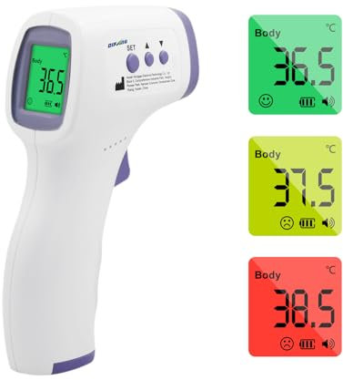 No Touch Forehead Thermometer for Adults and Kids Infrared Digital Thermometer Touchless Baby Thermometer Accurate Fast Readings for Home Use Family Healthcare Temperature Measurement