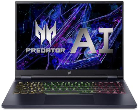 acer Predator Helios Neo 14 Gaming Laptop (14.5 3K165Hz Display | AI-Powered | Intel Core Ultra 7 Processor 155H | NVIDIA GeForce RTX 4060 | 16GB LPDDR5X | 1TB NVMe SSD | Windows 11 Home) - Black