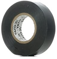YATO YT-8165 - cinta de aislamiento eléctrico de PVC 0.13mm 19mmx20m negro