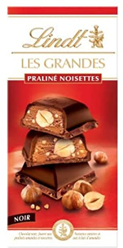 Lindt Chocolat noir praliné noisettes - La tablette de 225g