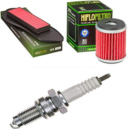 Filtre à air, filtre à huile, bougie d'allumage pour YP 125 RA X-Max Business ABS année de construction 2011-2013 Kit de service