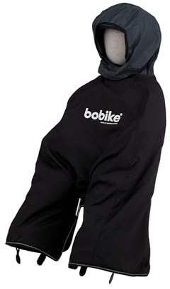 BOBIKE 8015300262 – Vattentätt multifunktionellt termoöverdrag för barn och stol för att hålla ditt justerbara barn varmt och torrt, från Tucanourbano i svart färg