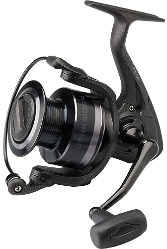 DAM Quick Darkside 4 Angelrolle, Spinnrollen, Allround-Angeln, Unisex, Schwarz, 8000S, FD