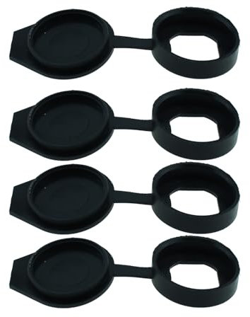 MTQY 6PCS 22mm Black Door Lock Dust Cover Rubber Waterproof Key Panel Cam Lock Dust Cover for Auxiliary Door Lock