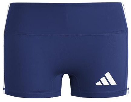 adidas Women's Volleyball 3-Stripes 4 Inches Shorts, Team Navy Blue 2, XS 5 inch