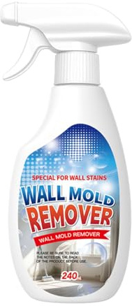 Wall Mould Remover, Highly Effective Mold Remover Spray, Stain Remover, Long-Term Protection Without Damaging, Multi-Surface Cleaner for Bathroom Kitchen Tile Wood Fabric (1Pcs)