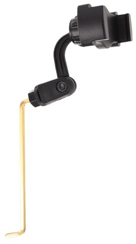 IDEANATEGRATE Support de Téléphone pour Saxophone et Acier Inoxydable en ABS Maintien Stable Lyre à Pince Portable pour Partitions, Répétition à Domicile