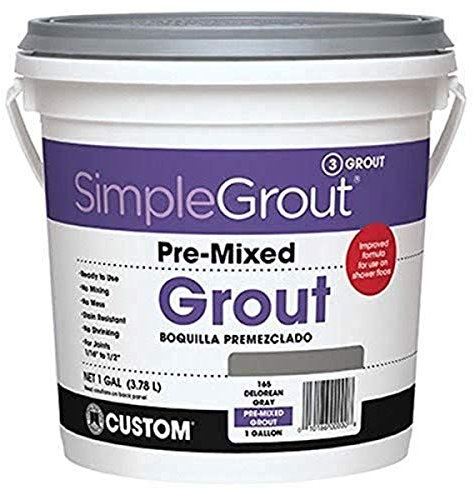 Custom Gallon, Bright White, PMG3811 1 Simple Premium Grout, 128 Fl Oz
