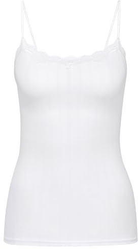 CALIDA Etude Toujours Top Spaghetti Dames, Bretelles réglables, Aspect Aiguille Noble, avec Label de qualité Swiss+Cotton