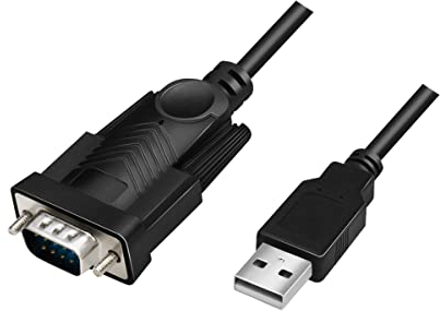 LogiLink AU0048A - Cavo adattatore USB 2.0 (tipo A) a seriale (RS232-9pin) per Win 11, lunghezza 1,5 m