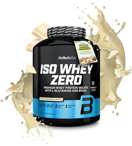 BioTechUSA Iso Whey Zero | Premium Whey Protein Isolate | Grass-Fed | Enzyme-Free | Sugar- and Gluten-free, 1816 g, Vit choklad