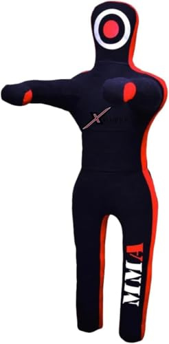 X Champion MMA Grappling Submission Dummy - Sac de frappe brésilien Jiu Jitsu BJJ pour Judo, Karaté, Boxe & MMA - Non rempli (1,8 m)