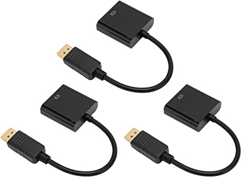 Ausla DisplayPort Till DVI-adapter, ABS, 4K HD 1080P Mini Till DVI-kabel, Anslut Datorer Bildskärmar, Projektorer eller HDTV-apparater
