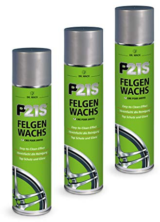 ILODA 3X 400ml Dr. Wack P21S Felgen-Wachs, Felgenversiegelung, Felgen versiegeln, Felgenschutz, Schutz vor Bremsabrieb, Staub usw., mit Farbauffrischung und strahlenden Hochglanz