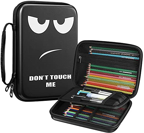FINPAC Große Federmäppchen, Mäppchen Halten Sie über 100 Stifte, stoßfest Federtaschen, Große Kapazität Stifthalter Pencil Case für Aquarellstifte Marker Gelstifte & Schreibwaren (Leere Tasche)