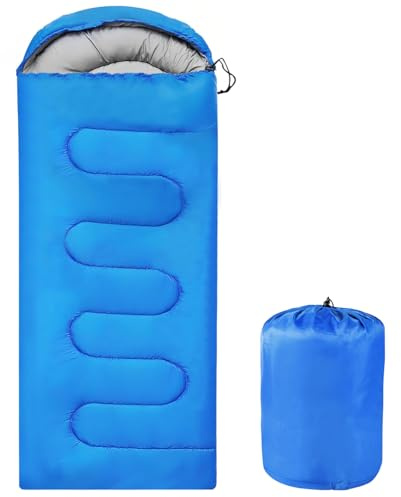 OBTANIM Sleeping Bags Sacs de Couchage Unisexe, Bleu, 83 x 30 inch