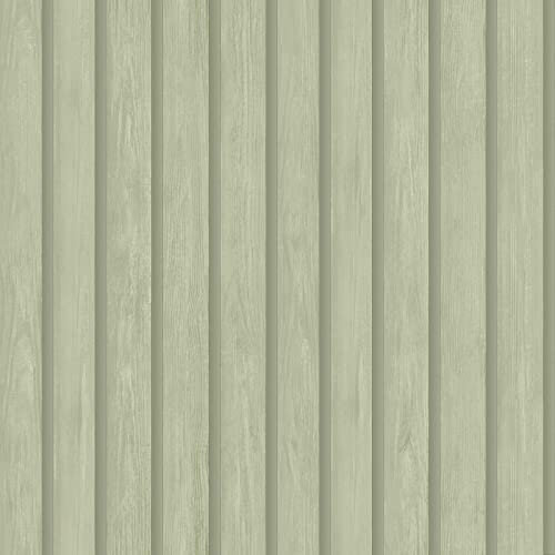 Papier peint à lattes de bois Soft Green Holden 13300