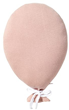 nordic coast company Babykissen Zierkissen Ballonkissen Luftballon Deko Kissen Kinder | Ballon Kissen Rosa | Welcome Little One | Babykissen Luftballon | Dekokissen Ballonkissen | Wanddekoration