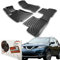 Trimak Passgenau 3D Fussmatten Auto Kompatibel mit Nissan X-Trail 3 Gen ab 2013 Auto Zubehör 1. Und 2. Reihe Gummimatten Autos TPE Allwetter Geruchlos rutschfest Vorne und Hinten Schwartz