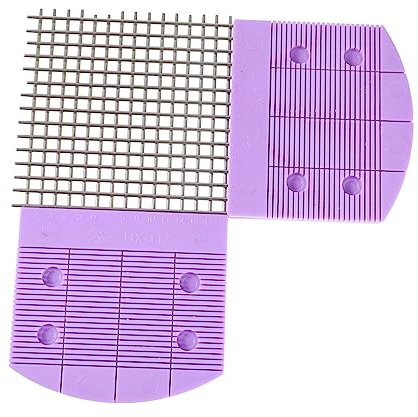 Gogogmee 2stücke Papier Quilling Werkzeugkamm Edelstahlzähne Kunststoffgriff DIY Bastelzubehör Blumenblattformen Erstellen Einfach