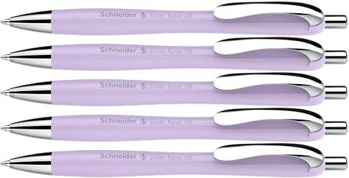 Schneider Slider Rave XB Kugelschreiber, 5 Stück, Blütenrosa