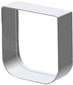 Ferplast Estensione per portina per gatti Gattaiola con microchip Porta basculante SWING MICROCHIP EXTENSION, 22,5 x 16,2 x h 25,2 cm - Profondità 5 cm, Bianco